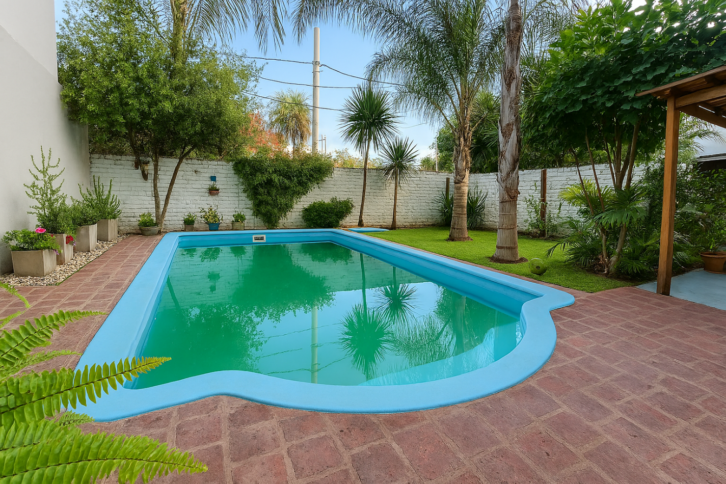 Apto Credito Casa Tres Dorm., Jardin, Quincho y Pileta en Ballester
