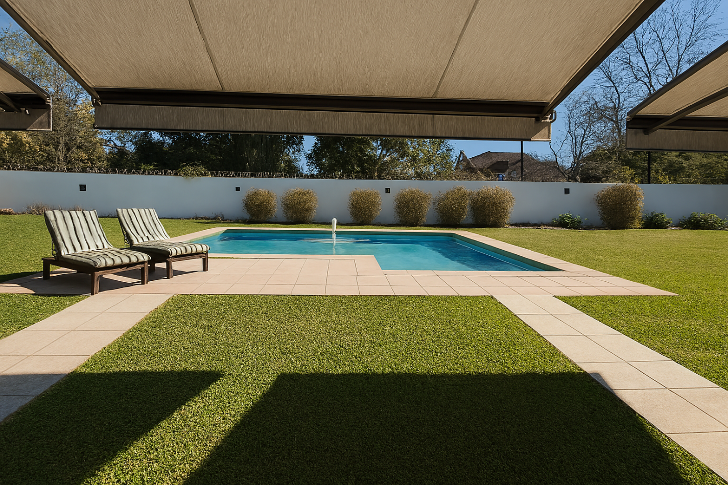 ALQUILER casa tres dormitorios jardin, pileta, cochera cubierta en Pacheco