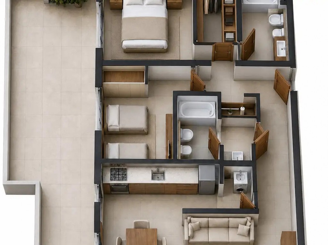 Departamento en Venta 3 ambientes, 146m² totales, Frente - Blanco Encalada 5600, Villa Urquiza