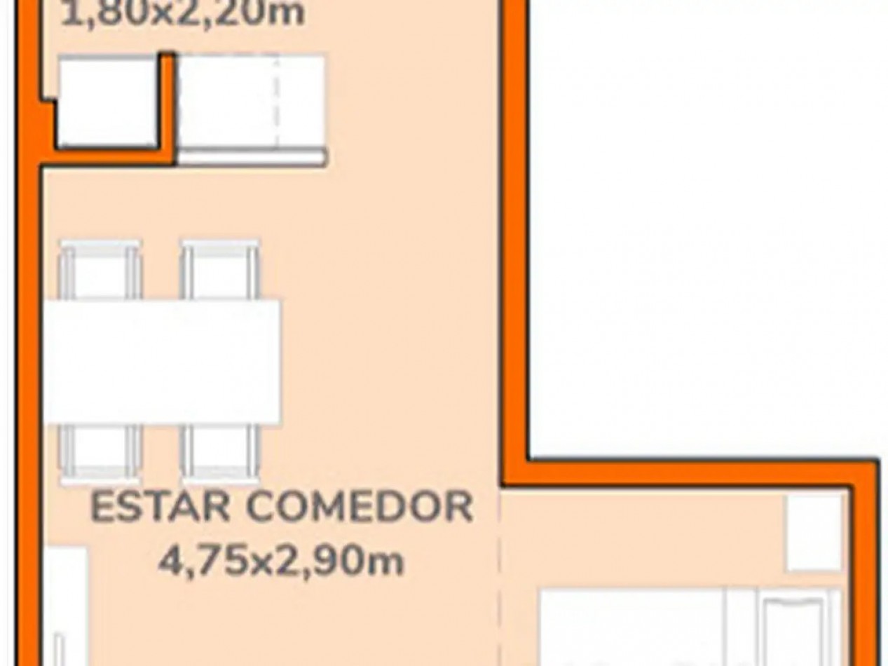 Departamento en Venta 2 ambientes, 32m² Cubierta - Julian Alvarez 1800, Palermo