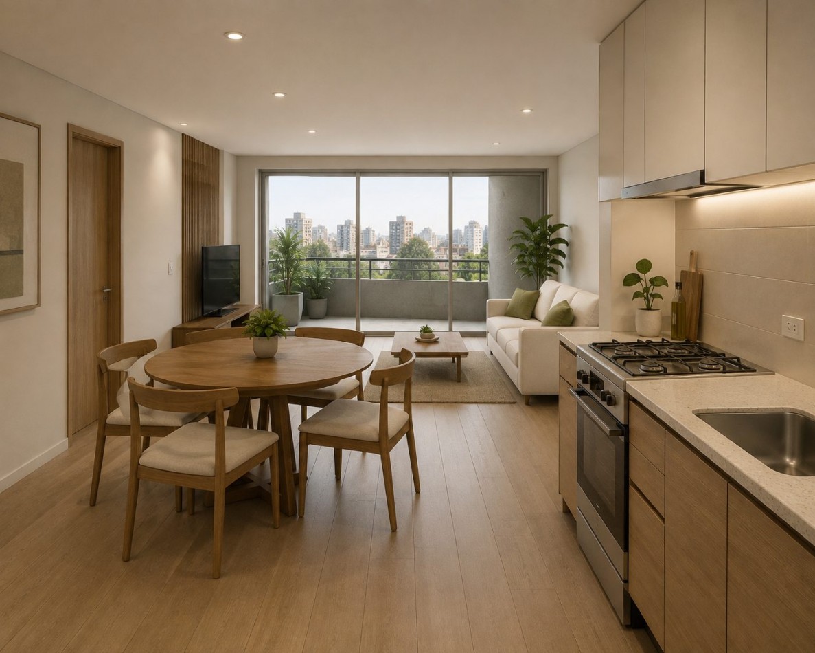 VENTA de POZO departamento dos ambientes de VILLA URQUIZA entrega MARZO 2028