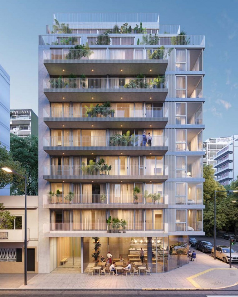 Departamento 2 ambientes en construccion con balcon en Colegiales - Jorge Newbery y Zapata | 48,9 m², piso 1, 12 cuotas