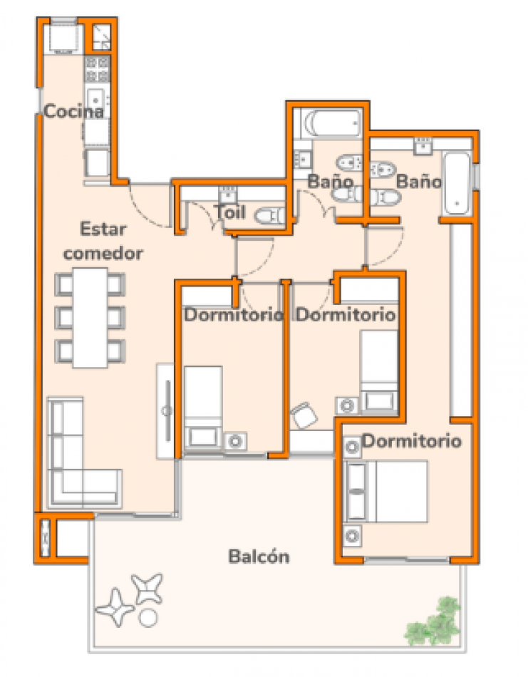 Departamento 4 ambientes en venta con balcon en Villa Urquiza - Av. Roosevelt 5434 | 116,8 m², piso 1, 30 cuotas