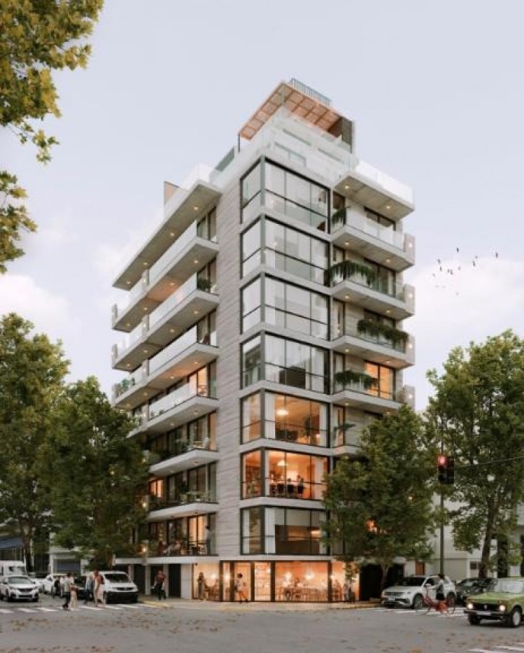 Departamento dos ambientes con terraza en venta en Belgrano en pozo