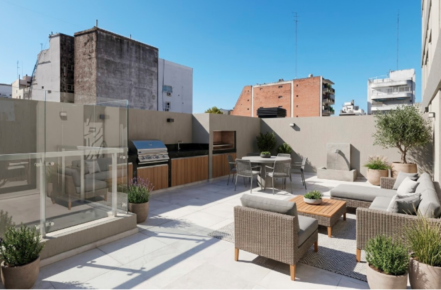 UNICO: 2 AMBIENTES CON TERRAZA PRIVADA DE 40 M² - PLANTA FLEXIBLE (EXPANDIBLE A 3)