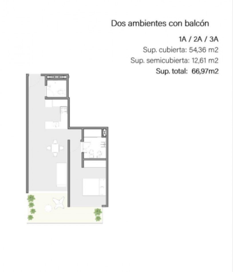 EXCLUSIVO 2 AMBIENTES PREMIUM CON GRAN BALCON TERRAZA - VILLA CRESPO