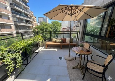 Departamento tres ambientes con terraza en venta en Villa Crespo a estrenar entrega inmediata
